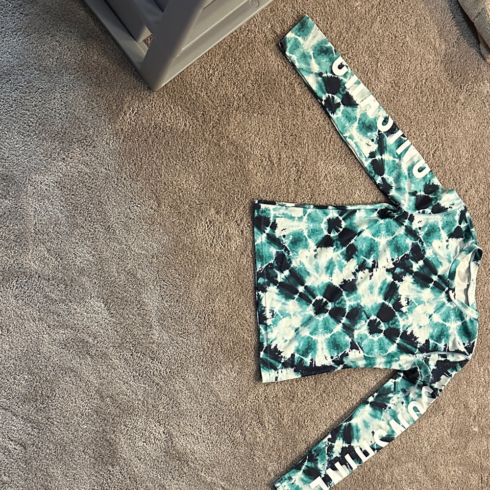 Old Navy Tie-Dye Swim Coverup - Blue and White